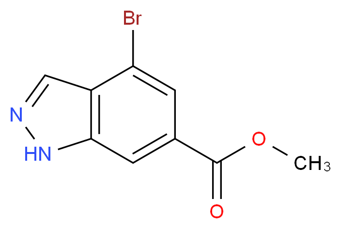 4-BROMO-6-INDAZOLECARBOXYLIC ACID METHYL ESTER_分子结构_CAS_170487-40-8)