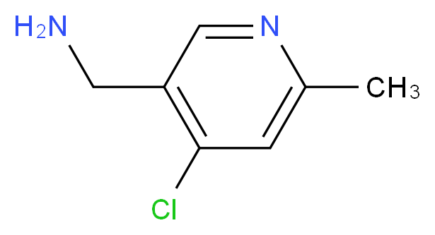 (4-chloro-6-methylpyridin-3-yl)methanamine_分子结构_CAS_1060810-06-1