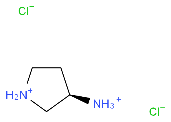 (3R)-3-azaniumylpyrrolidin-1-ium dichloride_分子结构_CAS_116183-81-4