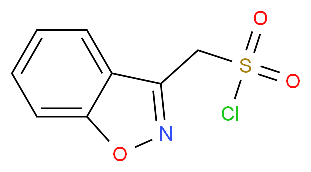 1,2-benzoxazol-3-ylmethanesulfonyl chloride_分子结构_CAS_73101-65-2