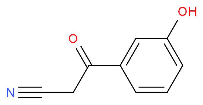 3-Hydroxybenzoylacetonitrile_分子结构_CAS_)