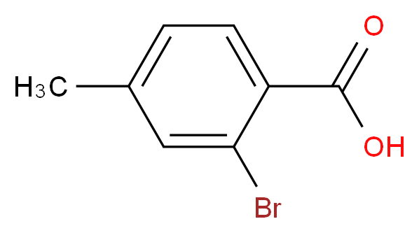 2-溴-4-甲基苯甲酸_分子结构_CAS_7697-27-0)