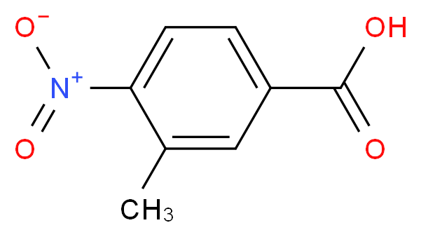 3-Methyl-4-nitrobenzoic acid_分子结构_CAS_3113-71-1)