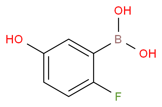 (2-fluoro-5-hydroxyphenyl)boronic acid_分子结构_CAS_1150114-52-5