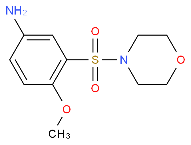4-Methoxy-3-(morpholine-4-sulfonyl)-phenylamine_分子结构_CAS_)