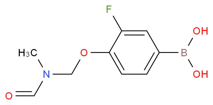 3-氟-4-(2-羟基乙基氨甲酰基)苯硼酸_分子结构_CAS_874289-21-1)