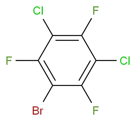 1-bromo-3,5-dichloro-2,4,6-trifluorobenzene_分子结构_CAS_24812-13-3