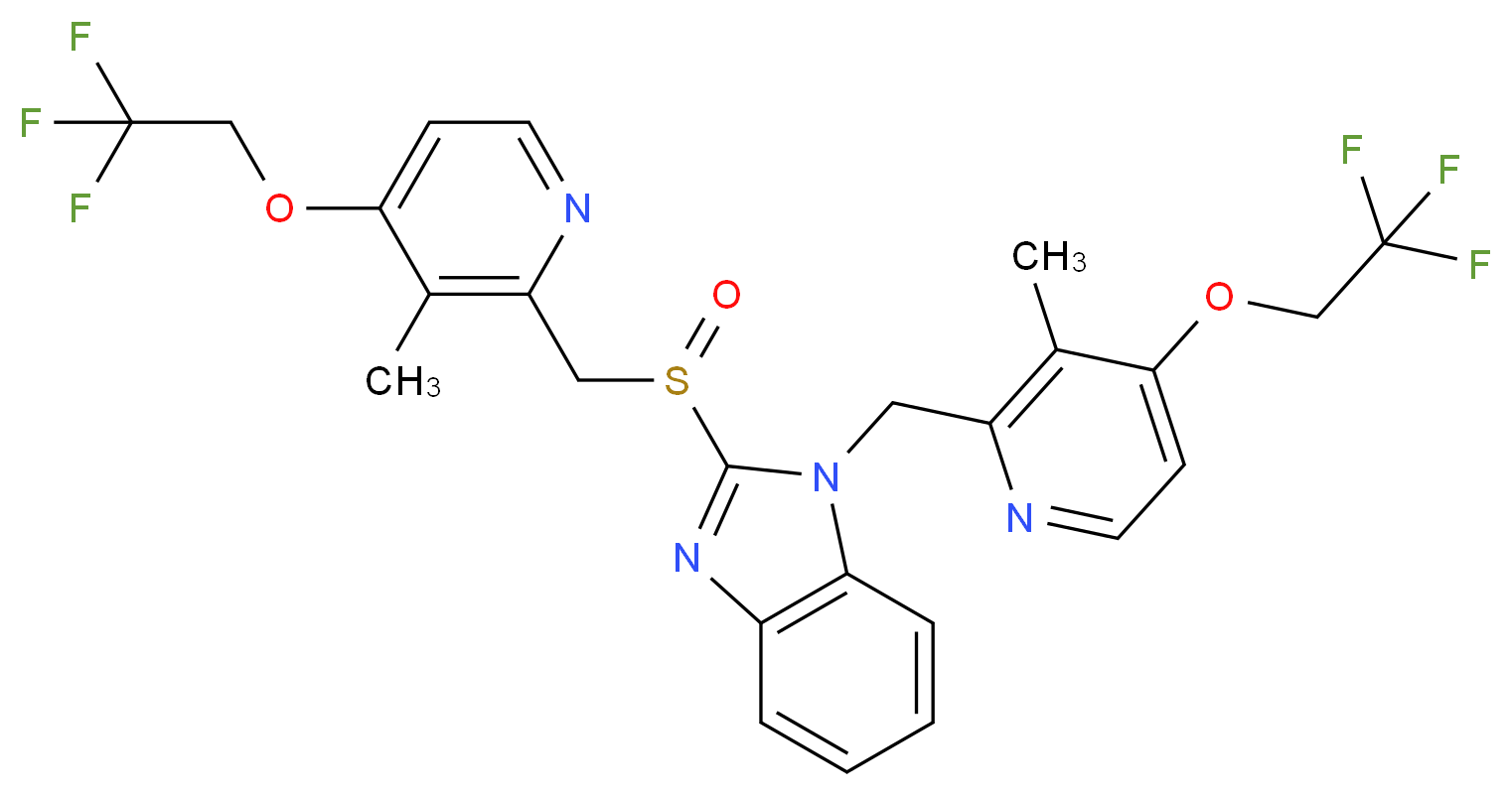 N-[3-Methyl-4-(2,2,2-trifluoroethoxy)-2-pyridinyl]methyl Lansoprazole_分子结构_CAS_1083100-26-8)