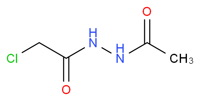 N'-acetyl-2-chloroacetohydrazide_分子结构_CAS_4002-21-5