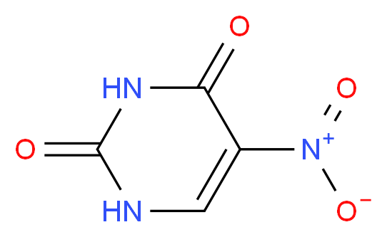 5-nitro-1,2,3,4-tetrahydropyrimidine-2,4-dione_分子结构_CAS_611-08-5
