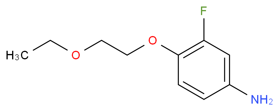 4-(2-Ethoxyethoxy)-3-fluoroaniline_分子结构_CAS_)