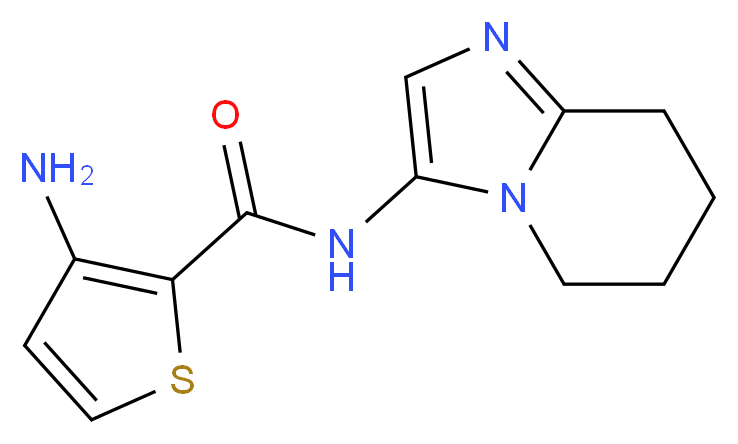3-amino-N-(5,6,7,8-tetrahydroimidazo[1,2-a]pyridin-3-yl)thiophene-2-carboxamide_分子结构_CAS_)