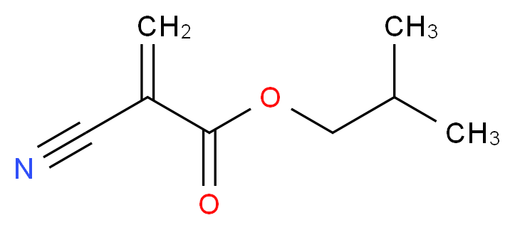 2-methylpropyl 2-cyanoprop-2-enoate_分子结构_CAS_1069-55-2