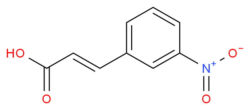 3-(3-nitrophenyl)prop-2-enoic acid_分子结构_CAS_555-68-0