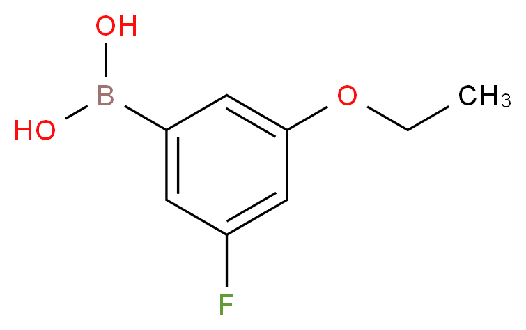 (3-ethoxy-5-fluorophenyl)boronic acid_分子结构_CAS_850589-53-6