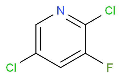 2,5-dichloro-3-fluoropyridine_分子结构_CAS_103999-77-5