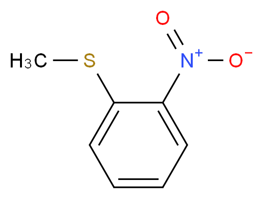 1-(methylsulfanyl)-2-nitrobenzene_分子结构_CAS_3058-47-7