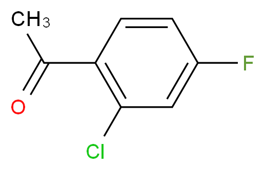 2'-氯-4'-氟苯乙酮_分子结构_CAS_700-35-6)