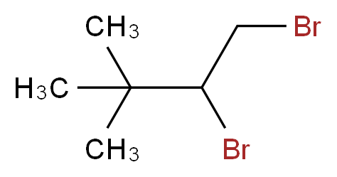 1,2-二溴-3,3-二甲基丁烷_分子结构_CAS_640-21-1)