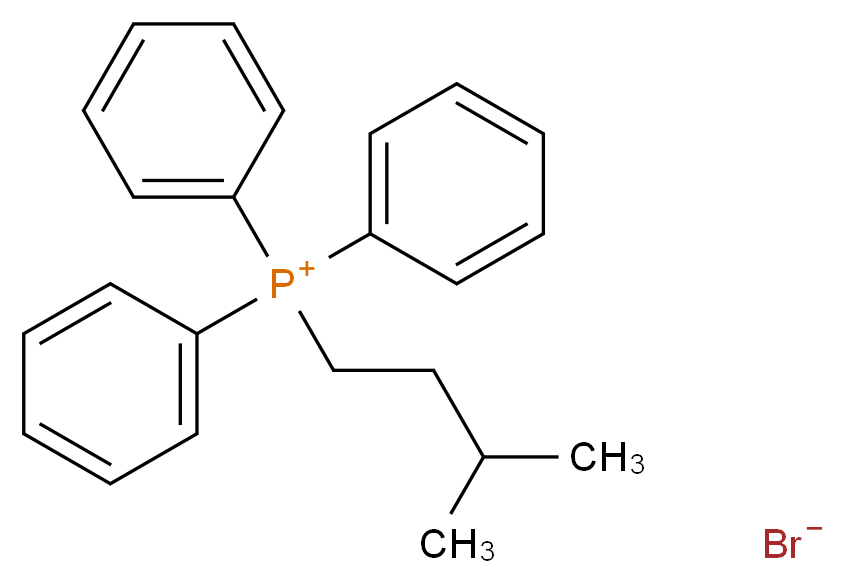(3-methylbutyl)triphenylphosphanium bromide_分子结构_CAS_28322-40-9