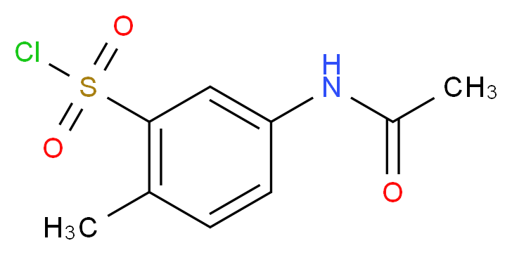 5-acetamido-2-methylbenzene-1-sulfonyl chloride_分子结构_CAS_13632-07-0