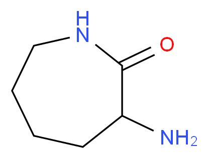 3-Aminoazepan-2-one_分子结构_CAS_17929-90-7)