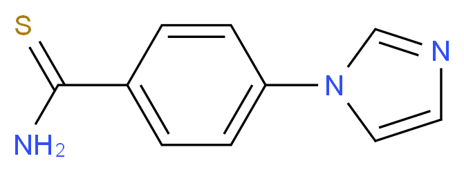 4-(1H-imidazol-1-yl)benzene-1-carbothioamide_分子结构_CAS_423769-74-8