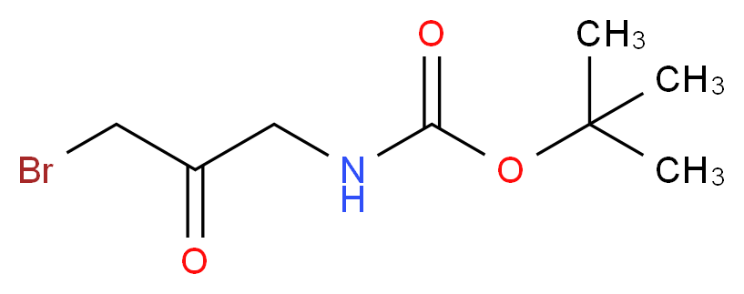 TERT-BUTYL (3-BROMO-2-OXOPROPYL)CARBAMATE_分子结构_CAS_72072-03-8)