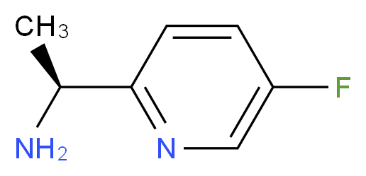 (1S)-1-(5-fluoropyridin-2-yl)ethan-1-amine_分子结构_CAS_905587-15-7