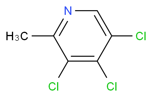 3,4,5-trichloro-2-methylpyridine_分子结构_CAS_1187932-77-9