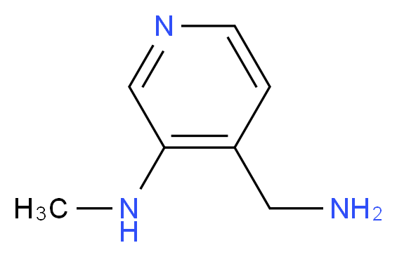4-(aminomethyl)-N-methylpyridin-3-amine_分子结构_CAS_847666-30-2)