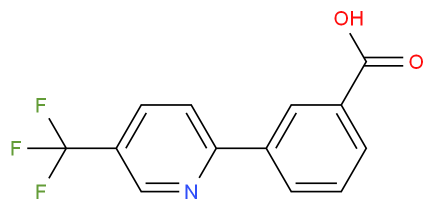 3-[5-(trifluoromethyl)pyridin-2-yl]benzoic acid_分子结构_CAS_946409-32-1