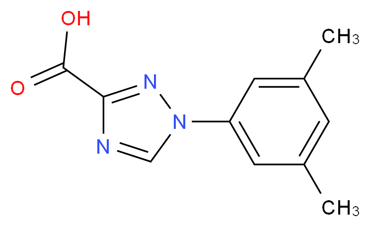 1-(3,5-dimethylphenyl)-1H-1,2,4-triazole-3-carboxylic acid_分子结构_CAS_1245644-75-0