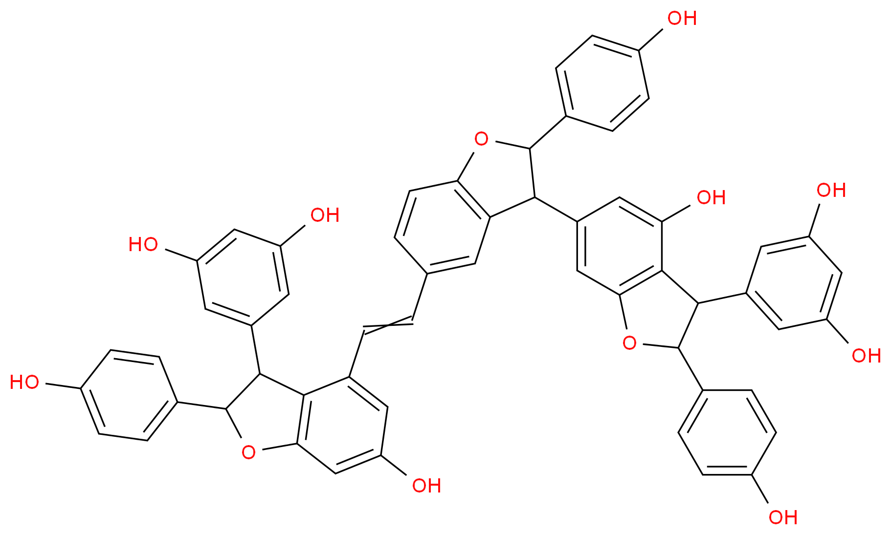Vitisin B (stilbenoid)_分子结构_CAS_)