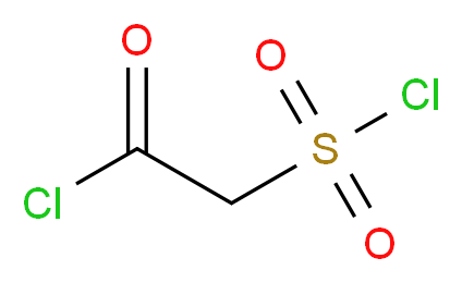 2-(chlorosulfonyl)acetyl chloride_分子结构_CAS_4025-77-8