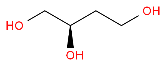 (2R)-butane-1,2,4-triol_分子结构_CAS_70005-88-8