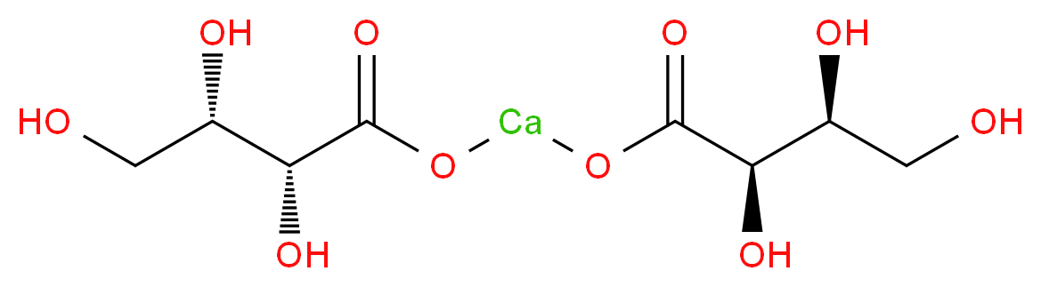 {[(2R,3S)-2,3,4-trihydroxybutanoyl]oxy}calcio (2R,3S)-2,3,4-trihydroxybutanoate_分子结构_CAS_70753-61-6
