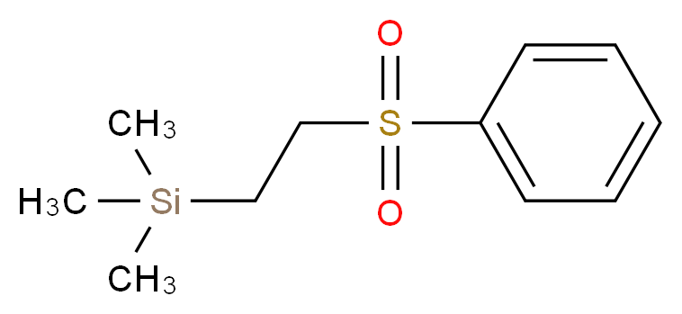 [2-(benzenesulfonyl)ethyl]trimethylsilane_分子结构_CAS_73476-18-3