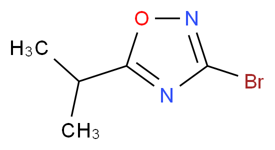 3-bromo-5-(propan-2-yl)-1,2,4-oxadiazole_分子结构_CAS_121562-07-0