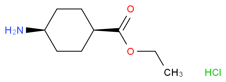 cis-Ethyl 4-aminocyclohexanecarboxylate hydrochloride_分子结构_CAS_61367-17-7)