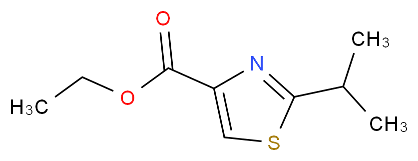 Ethyl 2-isopropylthiazole-4-carboxylate_分子结构_CAS_133047-44-6)