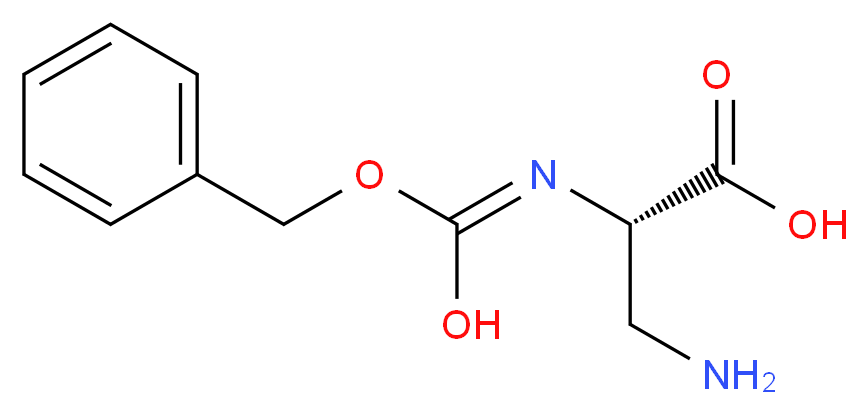 (2S)-3-amino-2-[(E)-[(benzyloxy)(hydroxy)methylidene]amino]propanoic acid_分子结构_CAS_35761-26-3