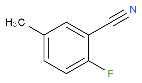 2-Fluoro-5-methylbenzonitrile_分子结构_CAS_64113-84-4)