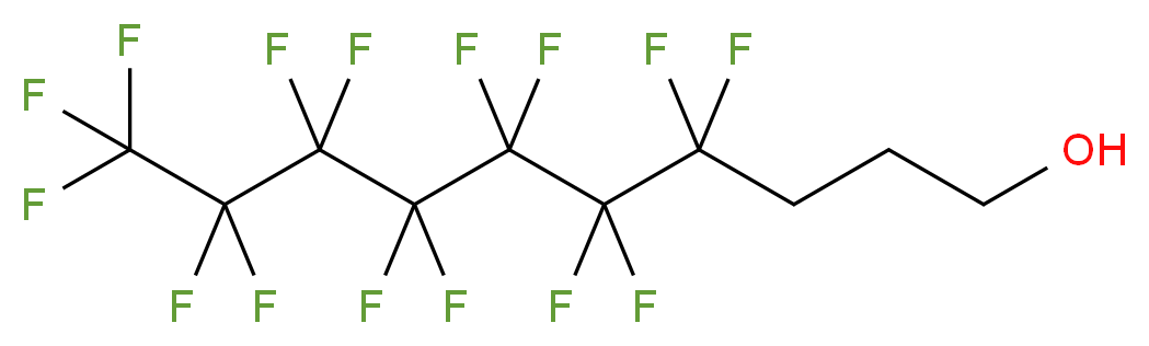 4,4,5,5,6,6,7,7,8,8,9,9,10,10,10-pentadecafluorodecan-1-ol_分子结构_CAS_25600-66-2