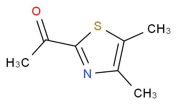 1-(dimethyl-1,3-thiazol-2-yl)ethan-1-one_分子结构_CAS_7531-76-2