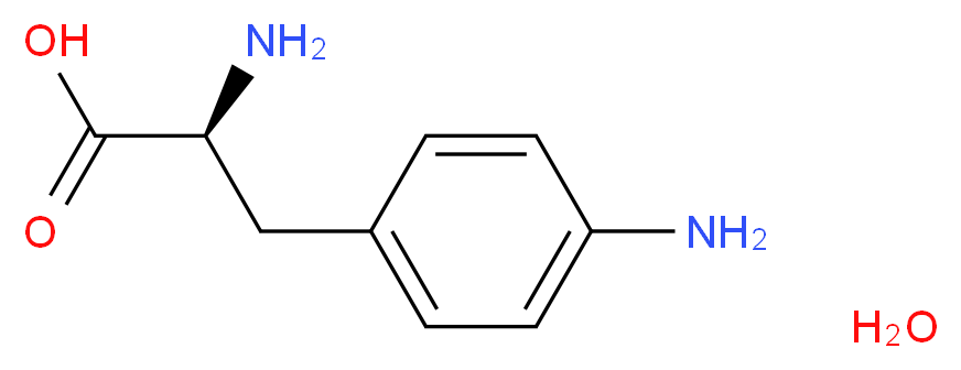 (2S)-2-amino-3-(4-aminophenyl)propanoic acid hydrate_分子结构_CAS_304671-92-9