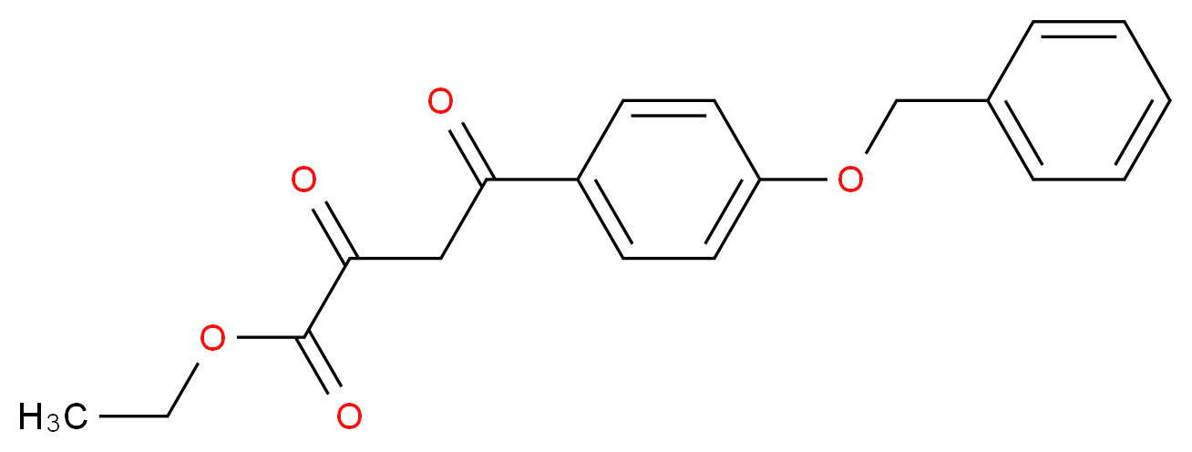 4-(4-苄氧基苯基)-2,4-二氧代丁酸乙酯_分子结构_CAS_57696-12-5)