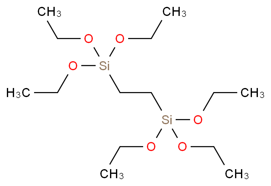 1,2-二(三乙氧基甲硅烷基)乙烷_分子结构_CAS_16068-37-4)