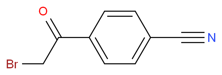 4-(2-bromoacetyl)benzonitrile_分子结构_CAS_20099-89-2