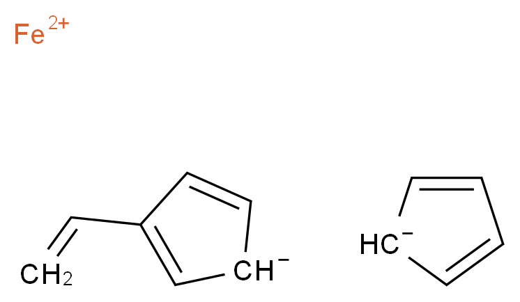 λ<sup>2</sup>-iron(2+) ion 3-ethenylcyclopenta-2,4-dien-1-ide cyclopenta-2,4-dien-1-ide_分子结构_CAS_1271-51-8